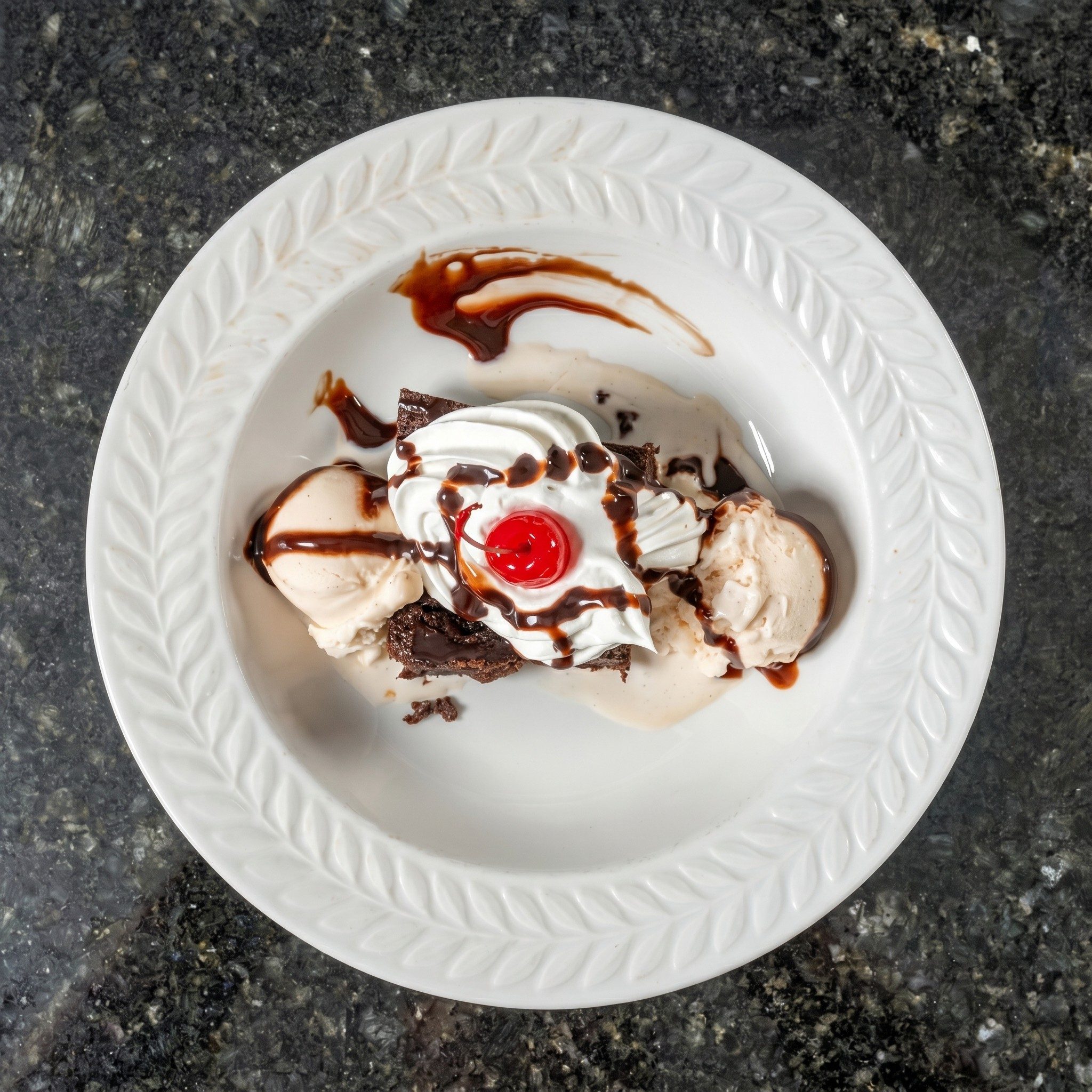 Kid's Fudge Brownie Sundae.